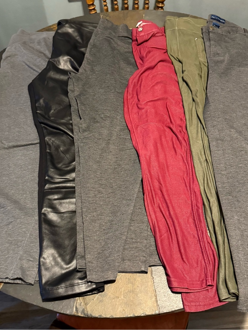 Women's Stretch Ponte Trousers - Pink, Olive, Black, Gray